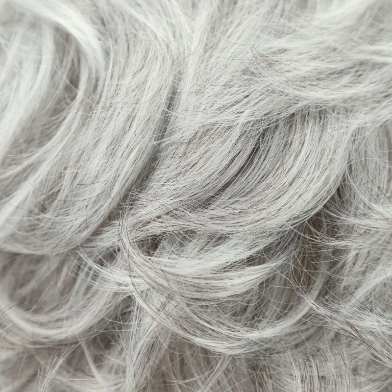 SEVENCOLORS Short Grey Wigs for White Women Pixie Cut Gray Wigs with Bangs Natural Curly Synthetic Hair Short Mixed White Wig for Older Women - Image 4